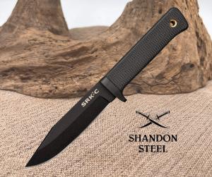 Cold Steel SRK Compact Black SK5 Carbon Steel Clip Pt Fixed Blade Knife 49LCKD