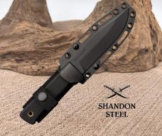Cold Steel SRK Compact Black SK5 Carbon Steel Clip Pt Fixed Blade Knife 49LCKD