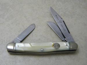 Boker USA Tree Brand 8588 Imitation Pearl Stockman Knife