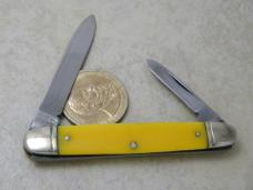 Boker USA Tree Brand 1428 Yellow Equal End Pen Knife