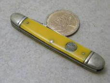 Boker USA Tree Brand 1428 Yellow Equal End Pen Knife