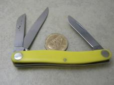 Camillus NY USA 61 Big Eye Yellow Stockman Knife