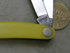 Camillus NY USA 61 Big Eye Yellow Stockman Knife