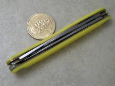 Camillus NY USA 61 Big Eye Yellow Stockman Knife
