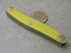 Camillus NY USA 61 Big Eye Yellow Stockman Knife
