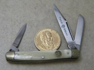 Boker USA Tree Brand 8388 Imitation Pearl Mini Stockman Knife