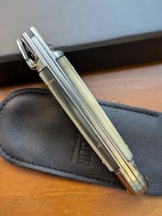 NIB AGA Campolin Old Style 21cm - 8" Birdbeak leverlock in Blonde Brazilian Horn 