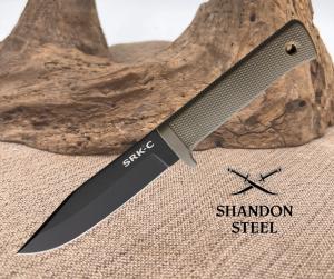 Cold Steel SRK Compact Fixed Knife 5quot SK-5 Steel Blade Dark FDE 49LCKD-DEBK