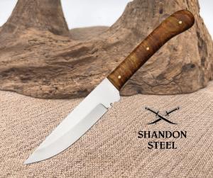 LARGE PATCH KNIFE 203294 Brown wood full tang blade knife 8 12quot overall PA3294