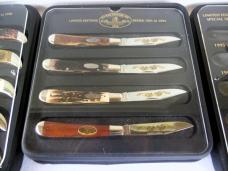 27 MINT KABAR CLUB KNIVES PLUS 6 WALL MOUNTS PRE OWNED GREAT CONDITION 1981-1999