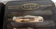 27 MINT KABAR CLUB KNIVES PLUS 6 WALL MOUNTS PRE OWNED GREAT CONDITION 1981-1999