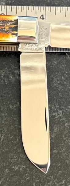 Great Eastern Cutlery Northfield 2007 73 Scout Trapper Burnt Stag Unused 