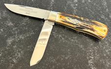 Great Eastern Cutlery Northfield 2007 73 Scout Trapper Burnt Stag Unused 