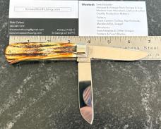 Great Eastern Cutlery Northfield 2007 73 Scout Trapper Burnt Stag Unused 