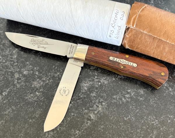 Great Eastern Cutlery Tidioute 2007 73 Scout Trapper Bocote Wood Scale Unused