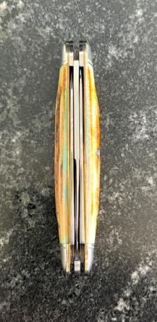 Great Eastern Cutlery Northfield 541308W Whittler Burnt Stag Scales Unused