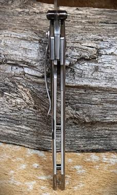 Mcusta MC-114D Forge Tsuchi VG-10 Core Damascus Blade 4.85" Closed Hammer Finished Framelock Knife