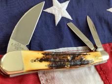 Case xx 2002 Whittler (MDL# 6.5383 WH SS) w/ Fantastic Bone Stag Handles -NOS