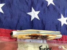 Case xx 2002 Whittler (MDL# 6.5383 WH SS) w/ Fantastic Bone Stag Handles -NOS