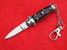 New 3-3/4" "Corpo-di-Vespa" Wasp Blackhorn Stiletto keychain Switchblade Knife IIII