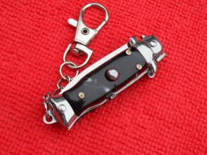 New 3-34quot quotCorpo-di-Vespaquot Wasp Blackhorn Stiletto keychain Switchblade Knife IIII