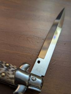FRANK BELTRAME 28CM-11" BAYONET BLADE STILETTO STAG HORN...NEW 
