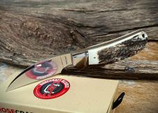 RoseCraft Blades Genuine Stag Clinch River Swayback RCT005-STG D2 Wharncliffe