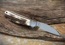 RoseCraft Blades Genuine Stag Clinch River Swayback RCT005-STG D2 Wharncliffe