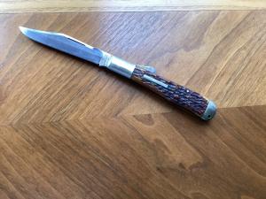 ULSTER KNIFE CO NY LOCKBACK HUNTER RARE