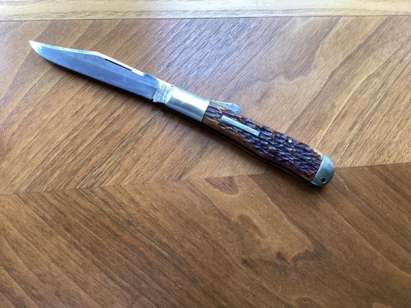 ULSTER KNIFE CO NY LOCKBACK HUNTER RARE