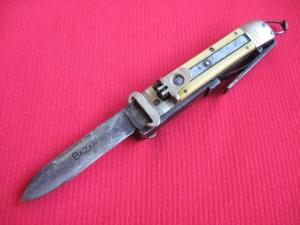 Rare BAZAR Leverlock Shellpuller Switchblade Knife