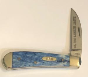 New In Tin 2009 Case Blue Bone Sway Back Gent