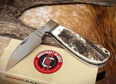 RoseCraft Blades Genuine Stag Clinch River Swayback RCT005-STG D2 Wharncliffe