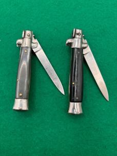 Two B Rostfrei Stamped 7” Vintage Stilettos that will not remain closed