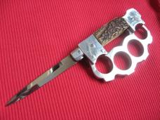 Unique German Picklock Stiletto Knuckle Duster Switchblade Knife