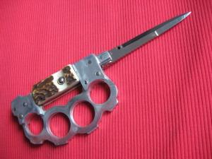 Unique German Picklock Stiletto Knuckle Duster Switchblade Knife