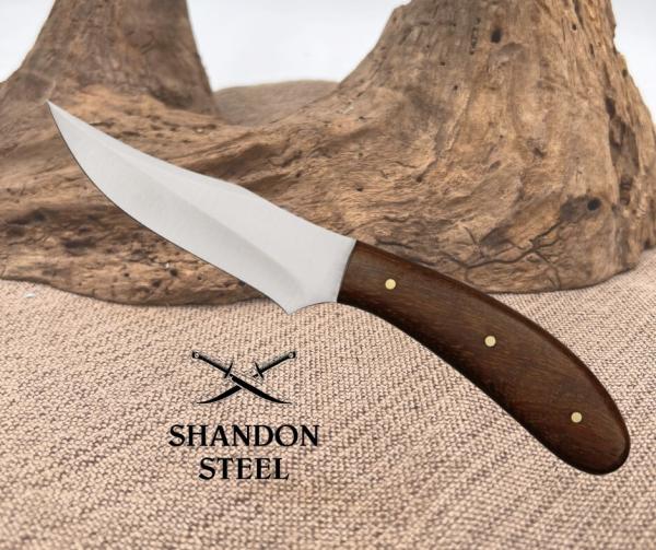 DRESS SKINNER PATCH KNIFE DH7993 Brown wood full tang 6 7/8" overall PA7993 NEW!