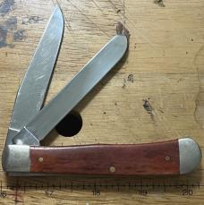 CASE XX Large Trapper with wooden covers, Mfg 2019. Stainless Steel pattern 54