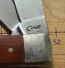 CASE XX Large Trapper with wooden covers, Mfg 2019. Stainless Steel pattern 54