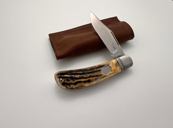 KROO CUSTOM LANNY'S CLIP BURNT STAG RWL 34 STEEL FILEWORK
