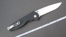 SOG FLASH II Handle Lock Half Serrated Tactical Knife Thumb Stud Open