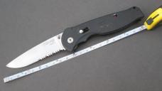 SOG FLASH II Handle Lock Half Serrated Tactical Knife Thumb Stud Open