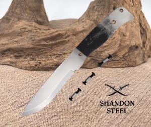 BPS Knives Blank Fixed Knife 4quot 1066 Carbon Steel Blade One Piece Construction