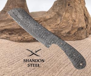Knifemaking Knife Blade 7quot Damascus Steel Blade One-Piece Construction 158D