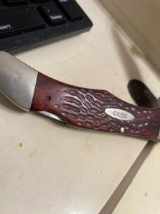 Case 6165 L folding hunter made in 1984 edc