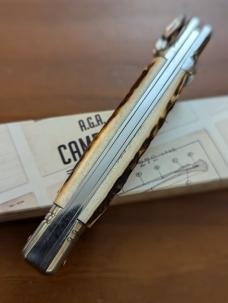 NEWEST NIB. A.G.A. CAMPOLIN ITALIAN MADE SLIMLINE LEVERLOCK 8