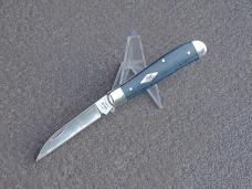 Case Mini Trapper Folding Knife 60511 Blue Denim Canvas Stainless Steel Blade - New