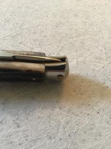Italian Stiletto, swivel bolster. 6.25”