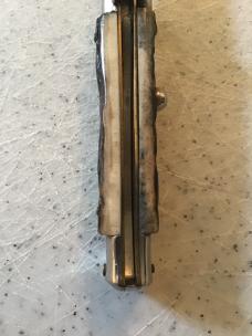 Italian Stiletto, swivel bolster. 6.25”