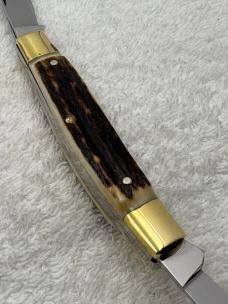 Browning Made In Germany Vintage Stag 3 Blade Stockman Knife (#32)